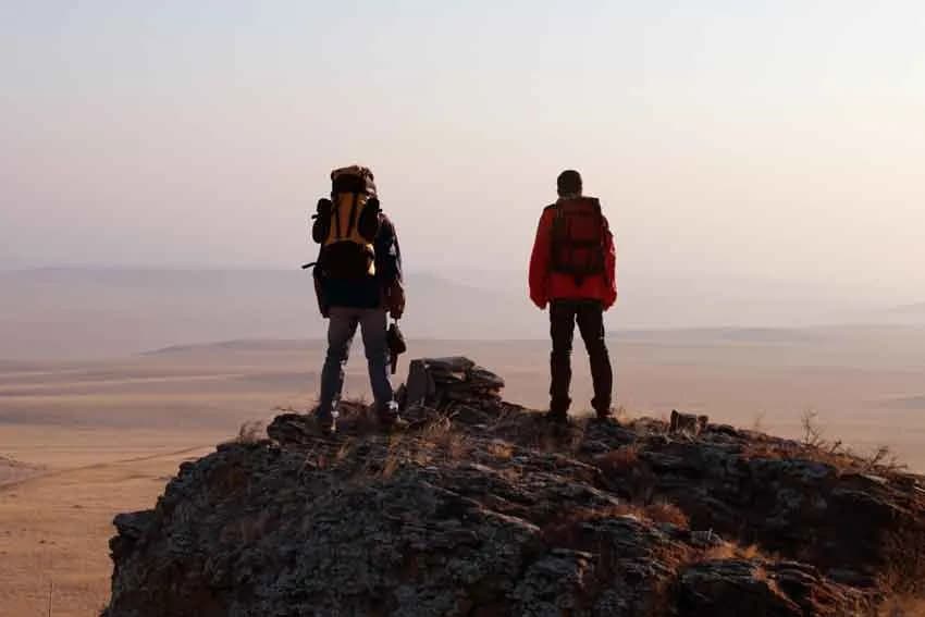 People hiking