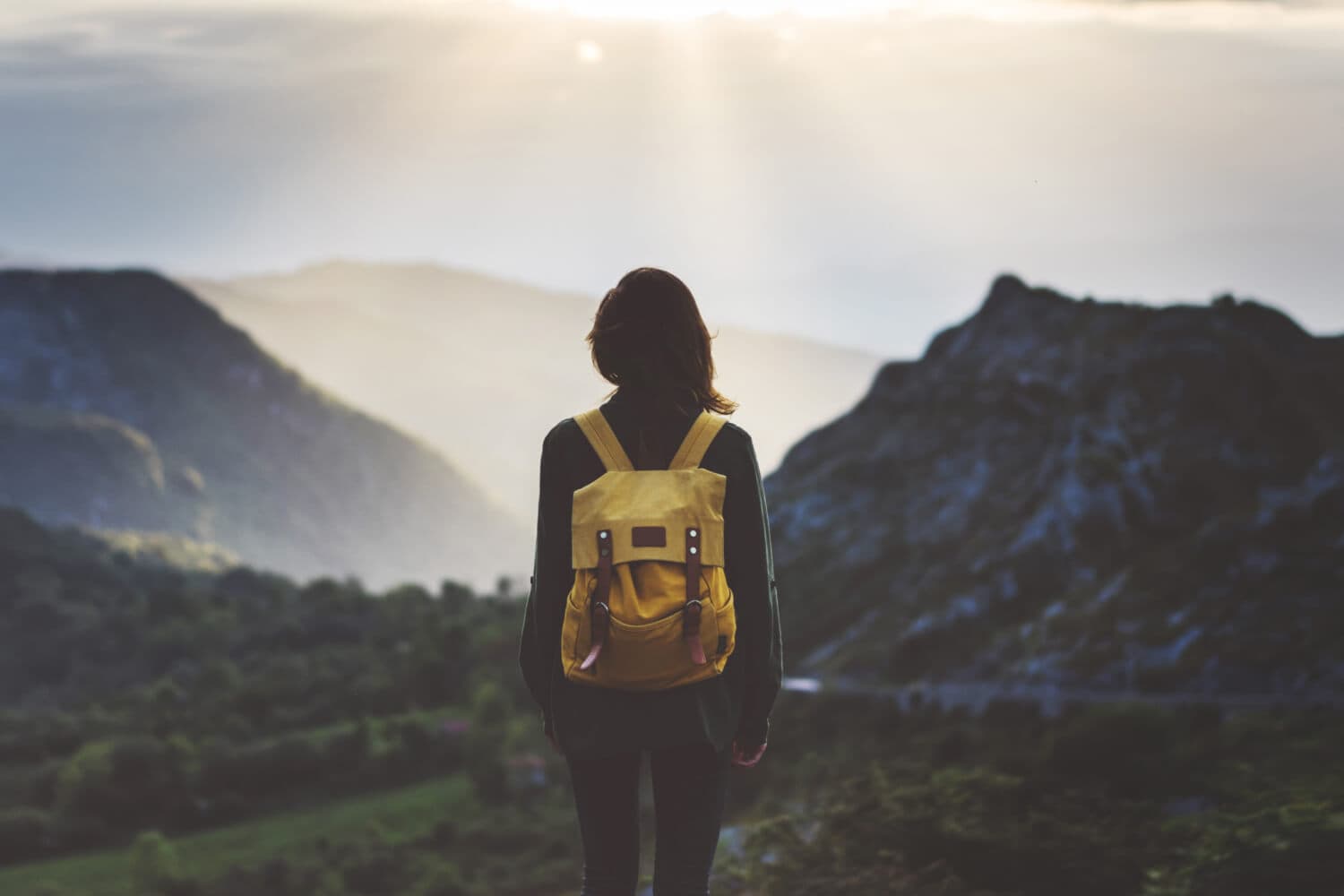 Girl hiking