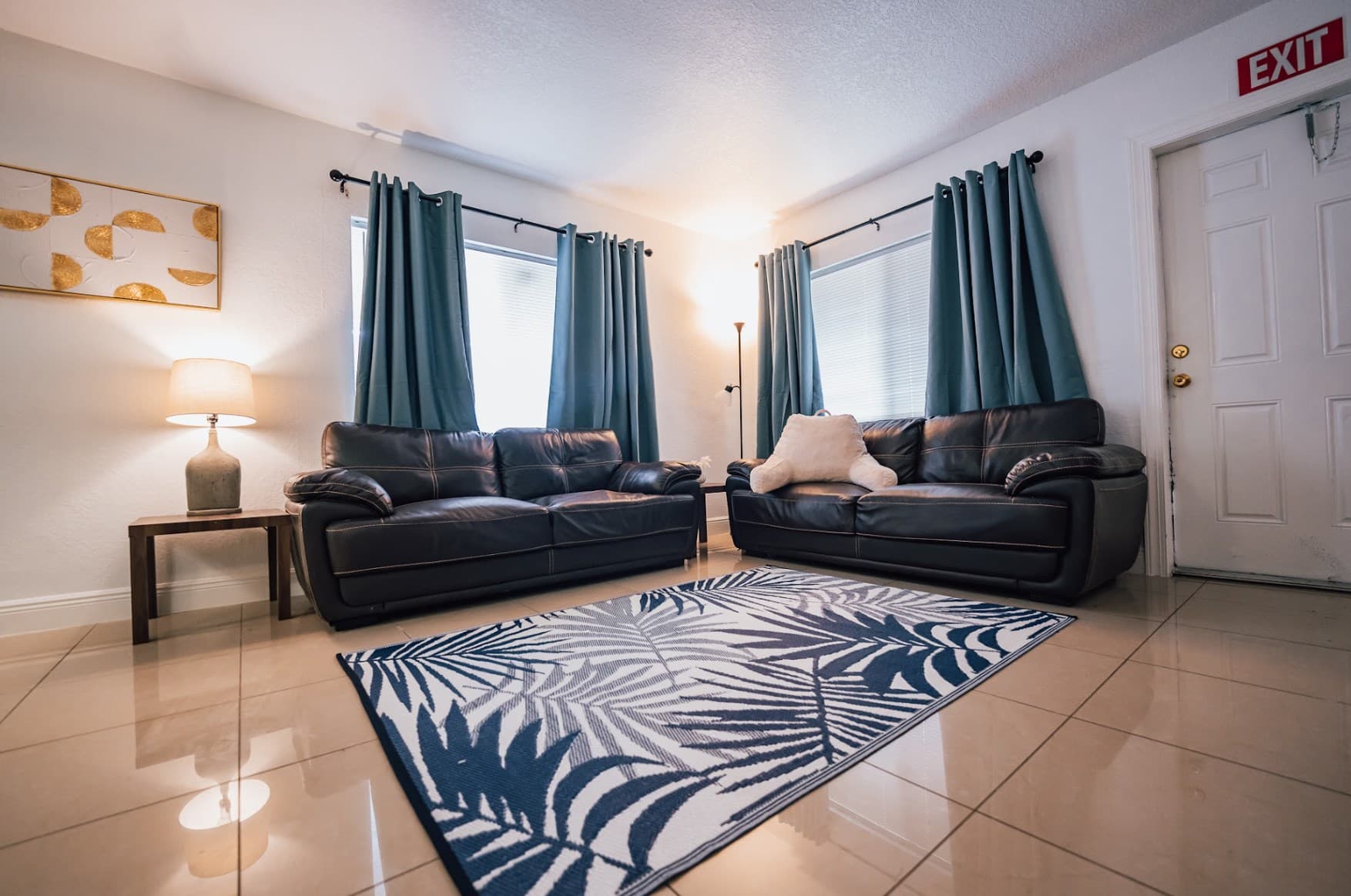 Modern entertainment area in our Florida sober living residence