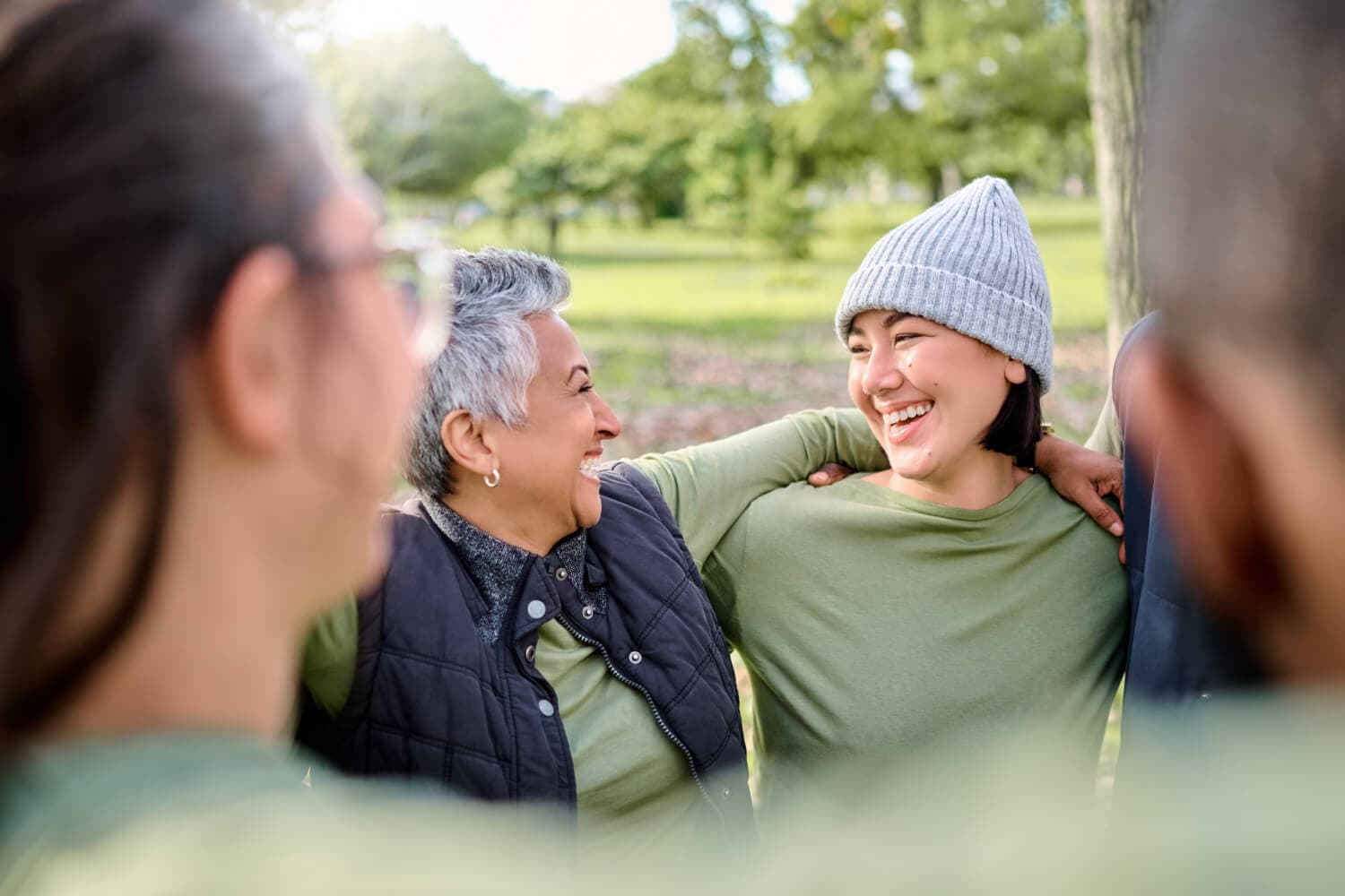 People smiling