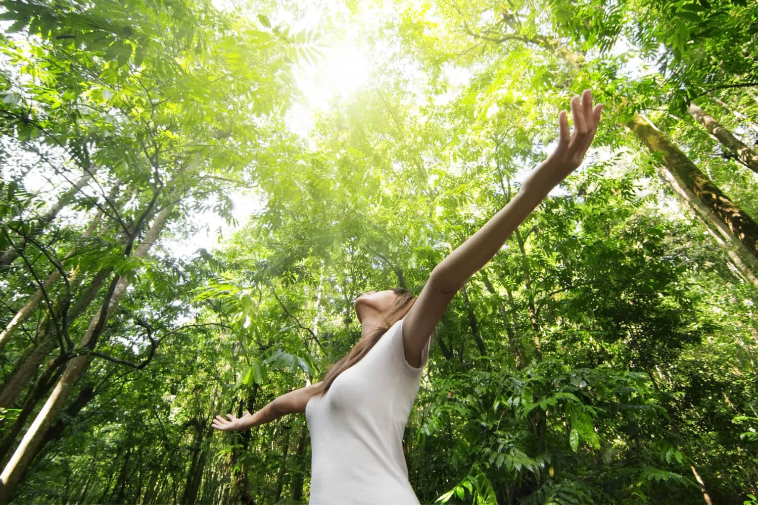 Woman in nature
